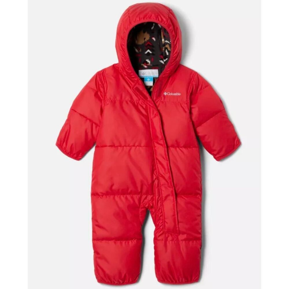Columbia red snuggly bunny bunting puffer size 18-24 months